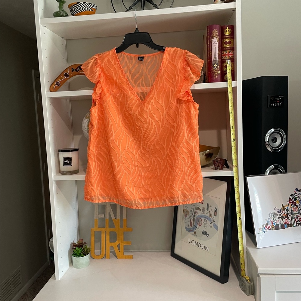 Unique orange shirt